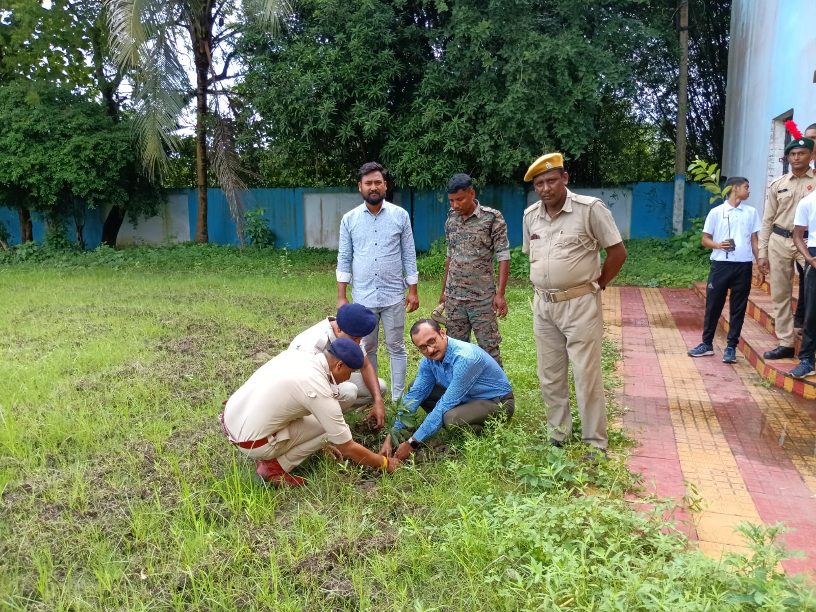 Tree Planting on Independence Day in collaboration with Howrah Rural District Police